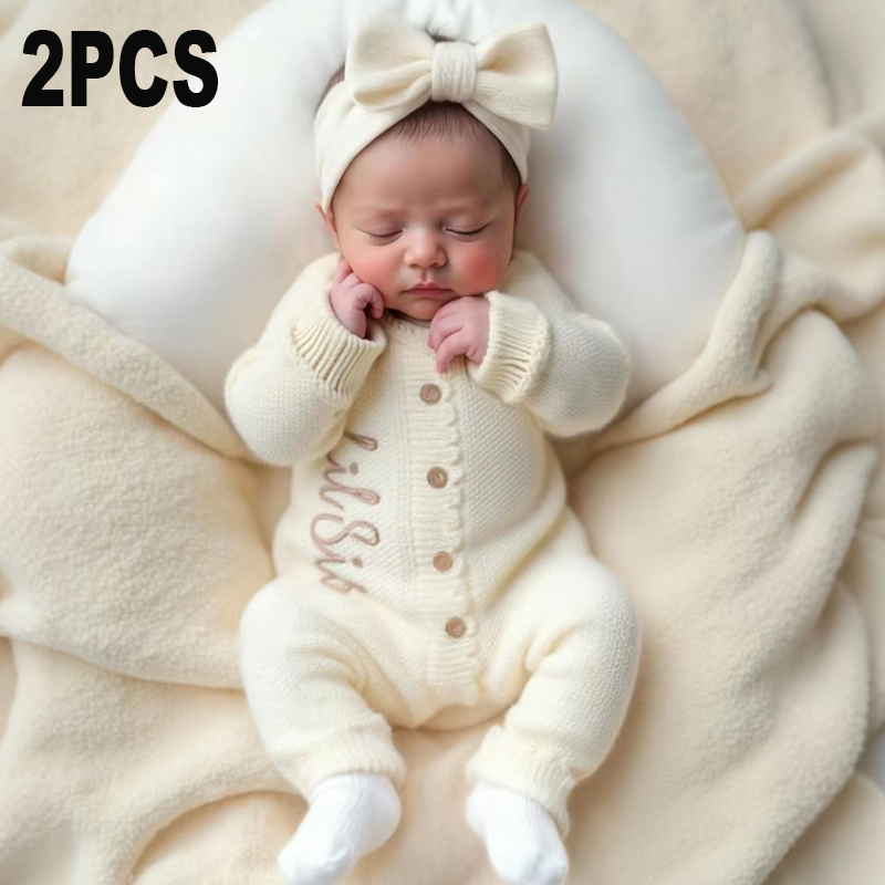 Baby Clothing Brands - Ylsteed 2피스 니트 신생아 사진 촬영