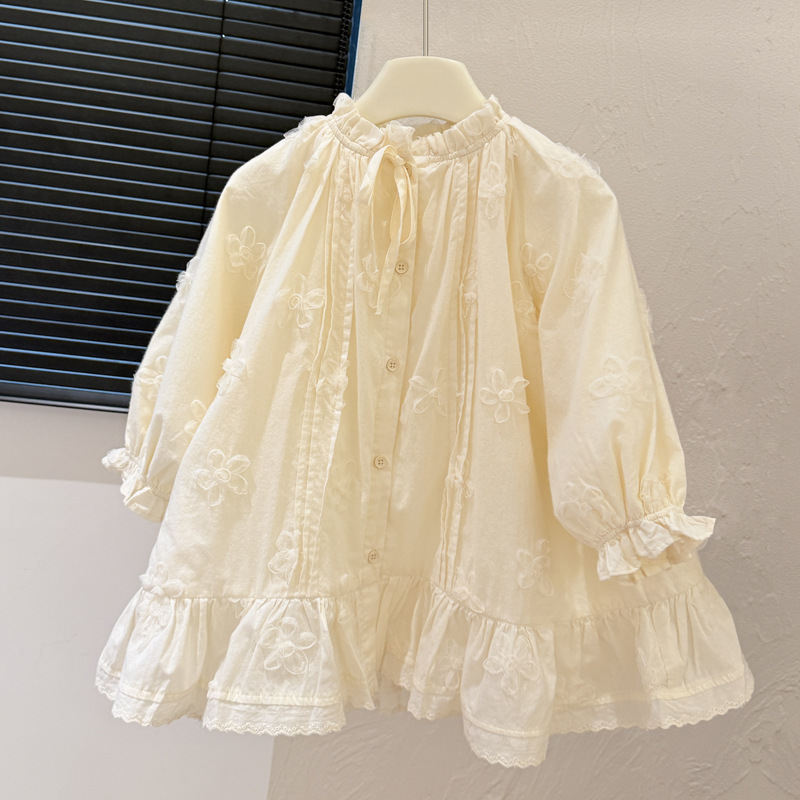 Baby Clothing Korea - 여아용 새 봄 원피스 한국판 입체
