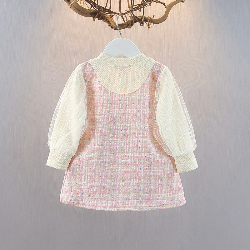 여아용 드레스 봄 한국 패션 귀여운 리본 긴소매 어린이 - Baby Clothing Korea 리뷰 및 가격