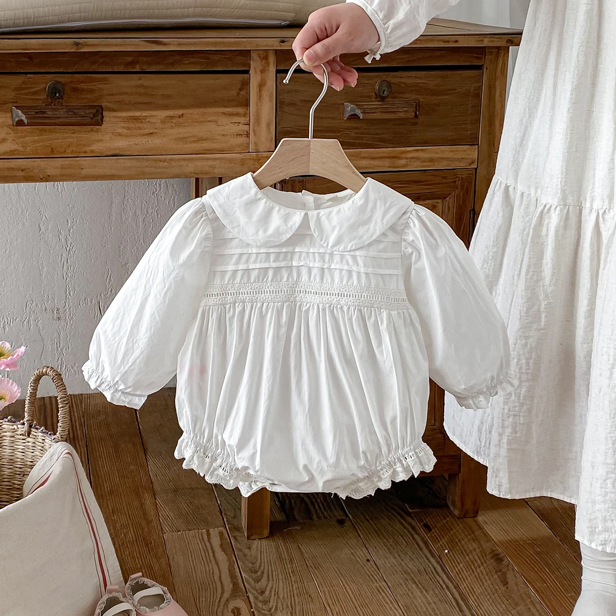 봄 아기 소녀 롬퍼스 달콤한 신생아 아늑한 긴 소매 피 - Baby Clothing Brands 리뷰 및 가격