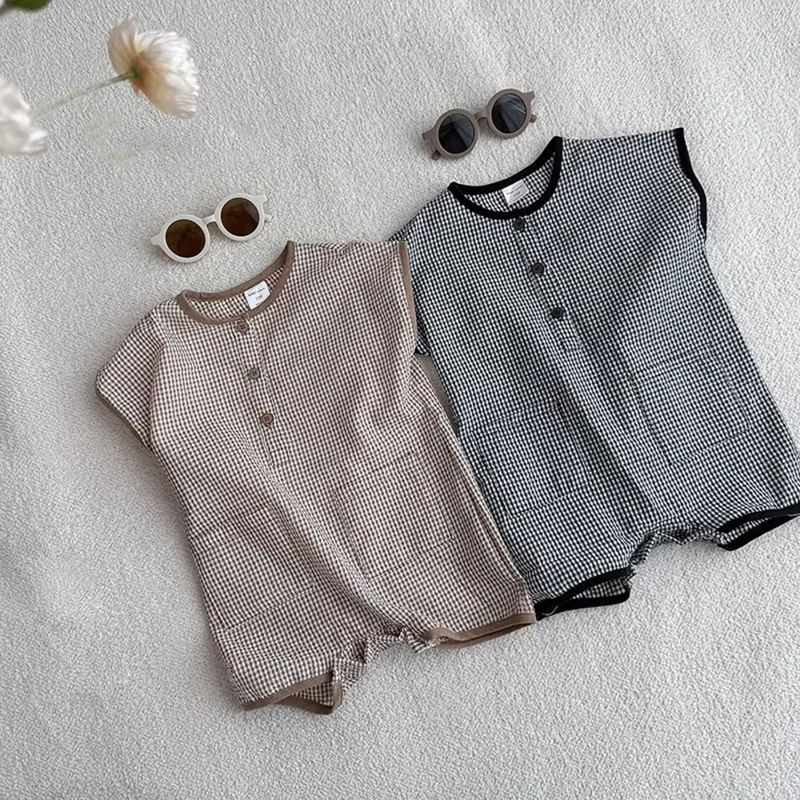 2026 여름 새 아기 민소매 얇은 격자 무늬 바디 슈 - Baby Clothing Korea 리뷰 및 가격