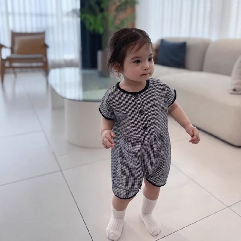 2026 여름 새 아기 민소매 얇은 격자 무늬 바디 슈 - Baby Clothing Korea 리뷰 및 가격