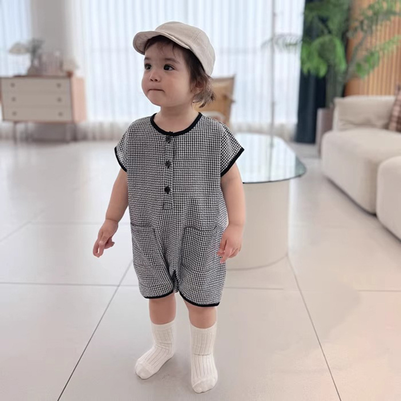 2026 여름 새 아기 민소매 얇은 격자 무늬 바디 슈 - Baby Clothing Korea 리뷰 및 가격